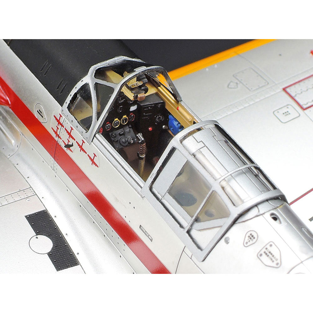 TAMIYA 1/48 KAWASAKI KI-61-ID HIEN (TONY) SILVER COLOR PLATED W/CAMO DECALS