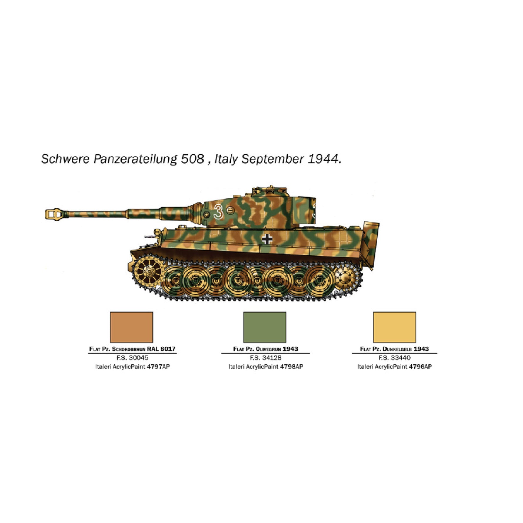 ITALERI 1/56 PANZERKAMPFWAGEN VI TIGER I AUSF.E