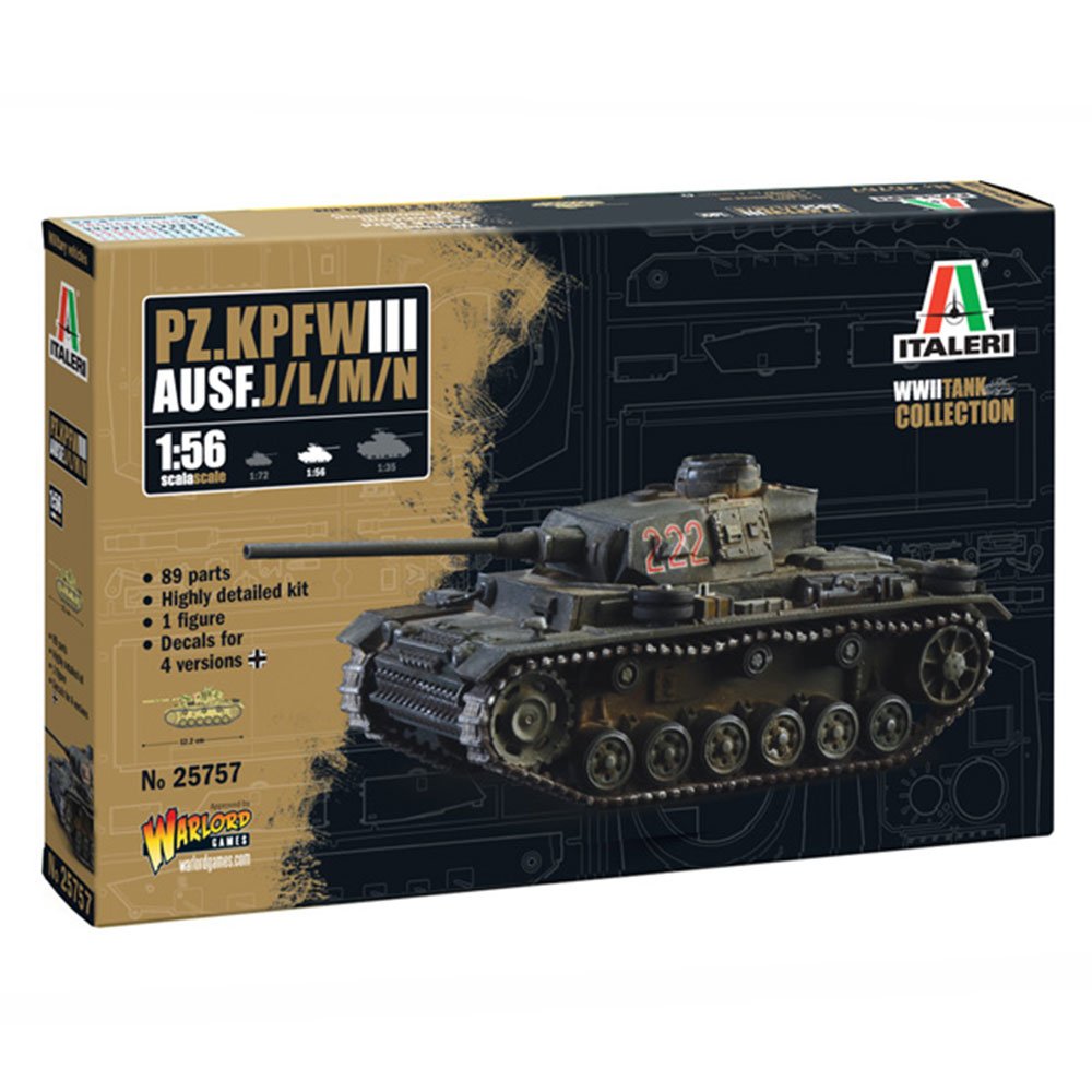 ITALERI 1/56 PANZERKAMPFWAGEN III AUSF. J/L/M/N