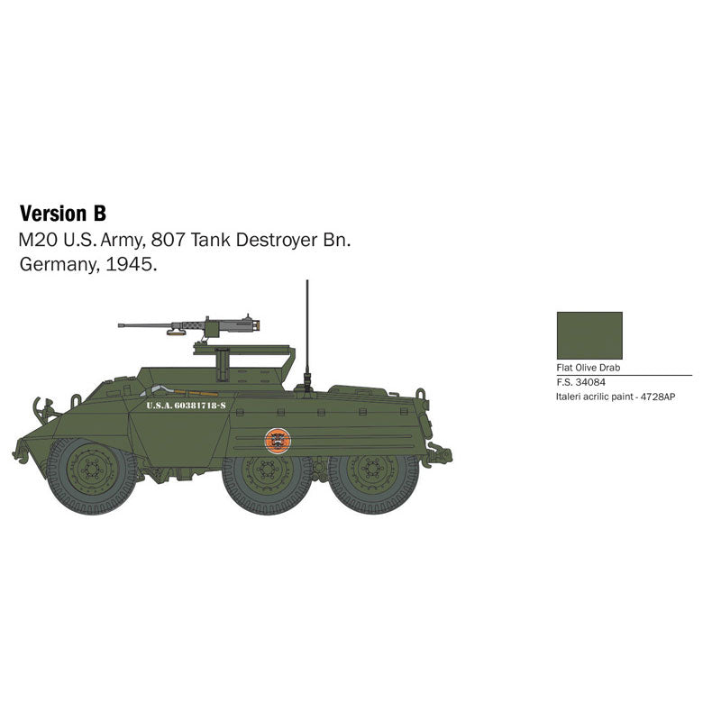 ITALERI 1/56 M8/M20 GREYHOUND