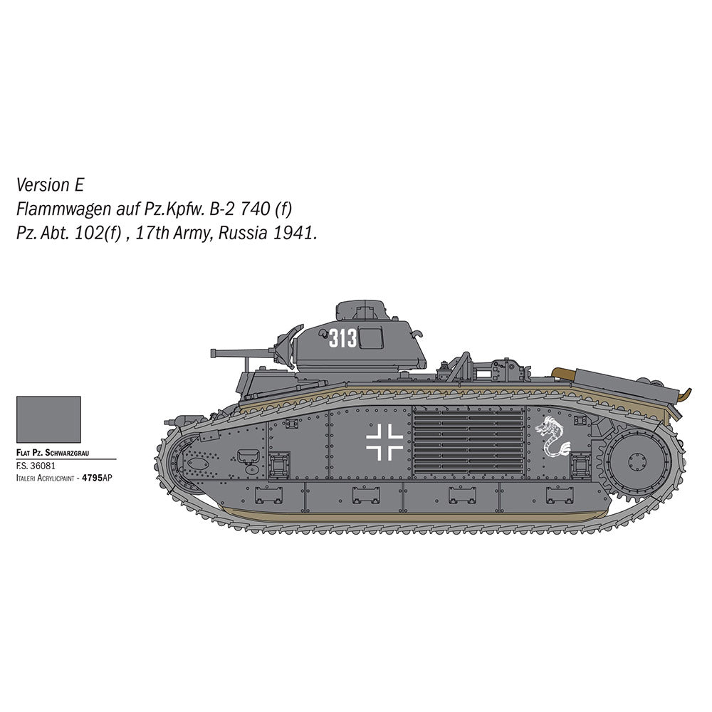 ITALERI 1/56 CHAR B1 BIS
