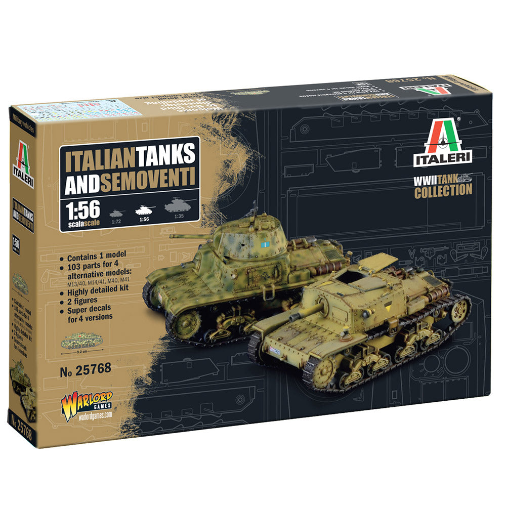 ITALERI 1/56 ITALIAN TANKS AND SEMOVENTI