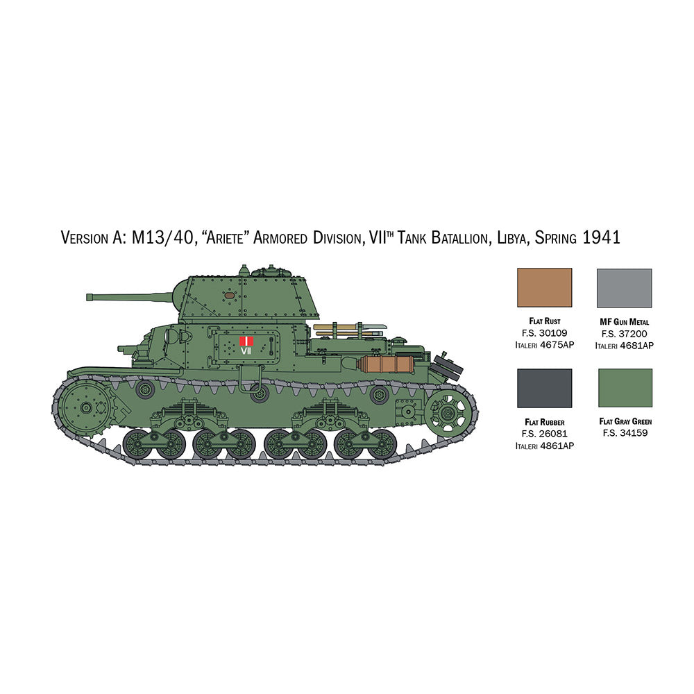 ITALERI 1/56 ITALIAN TANKS AND SEMOVENTI