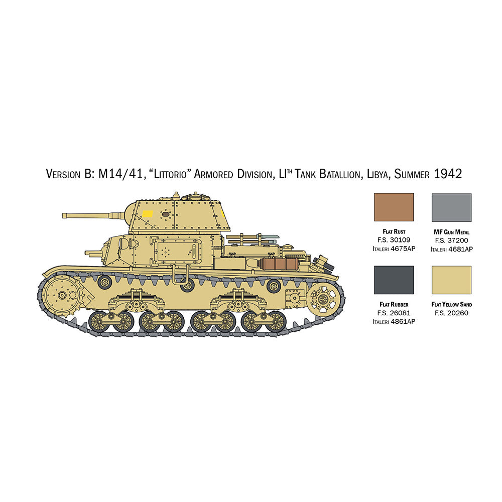 ITALERI 1/56 ITALIAN TANKS AND SEMOVENTI
