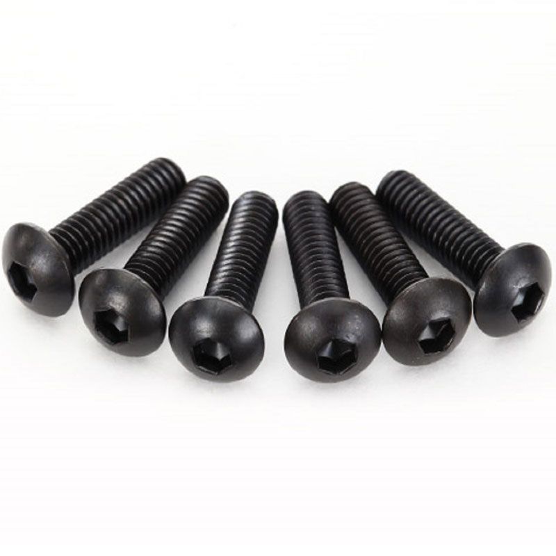 TRAXXAS SCREWS 4X15MM BUTTON (6)