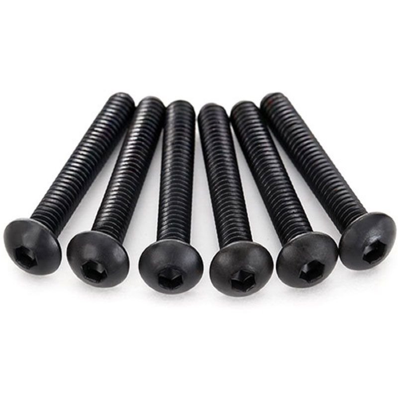 TRAXXAS SCREWS 4X25MM BUTTON (6)