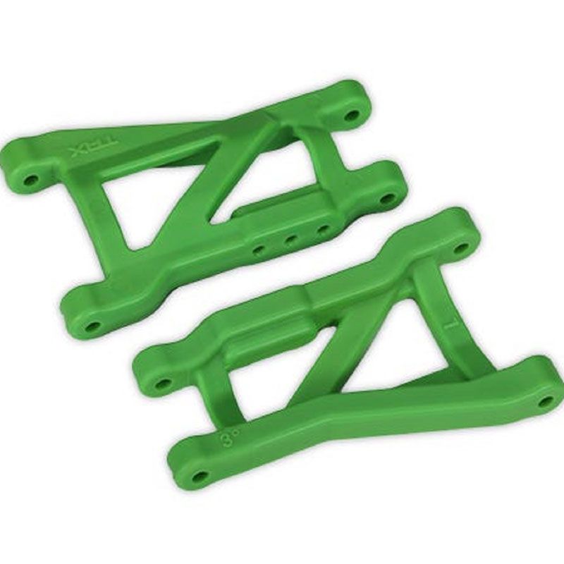 TRAXXAS SUSPENSION ARMS GREEN REAR (LEFT & RIGHT) HEAVY DUTY (2)