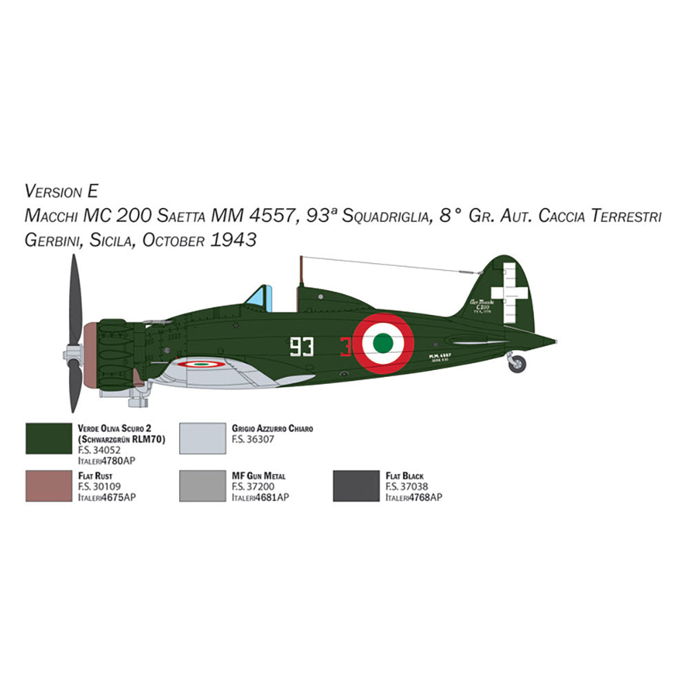 ITALERI 1/48 MACCI M.C. 200 SERIES XXI