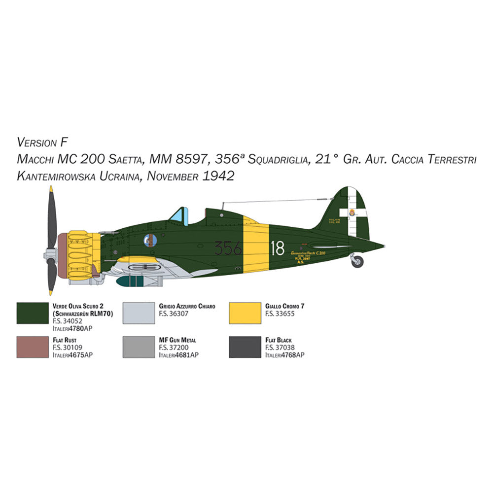 ITALERI 1/48 MACCI M.C. 200 SERIES XXI