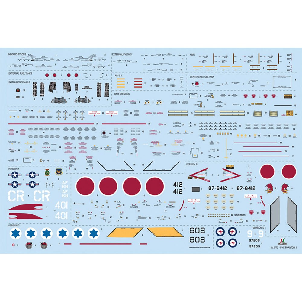 ITALERI 1/48 F-4E PHANTOM II WITH AUS. DECALS