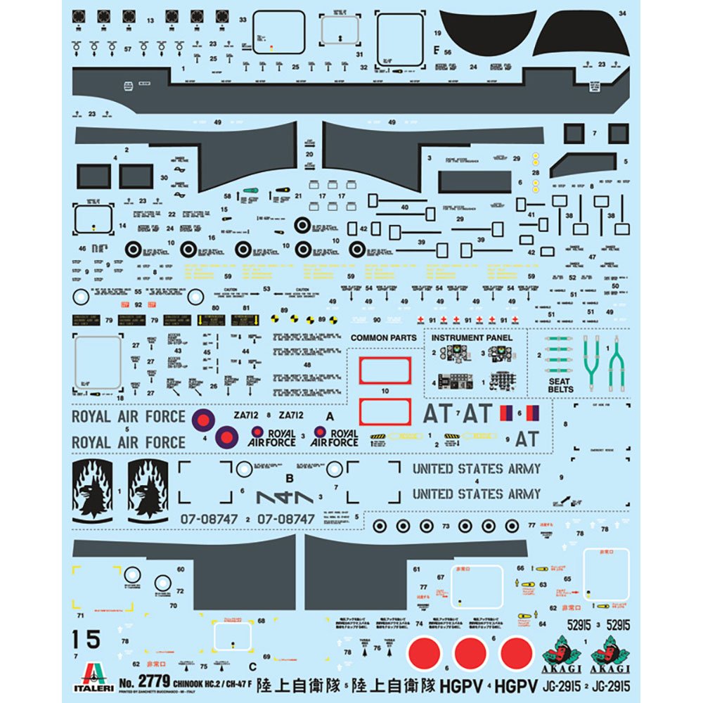 ITALERI 1/48 CHINOOK HC.2/CH-47F