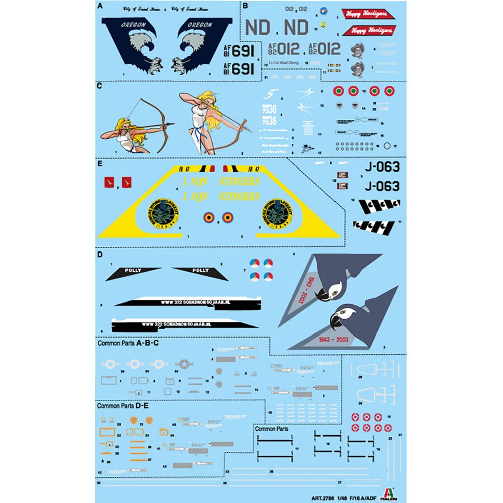 ITALERI 1/48 F-16A FIGHTING FALCON