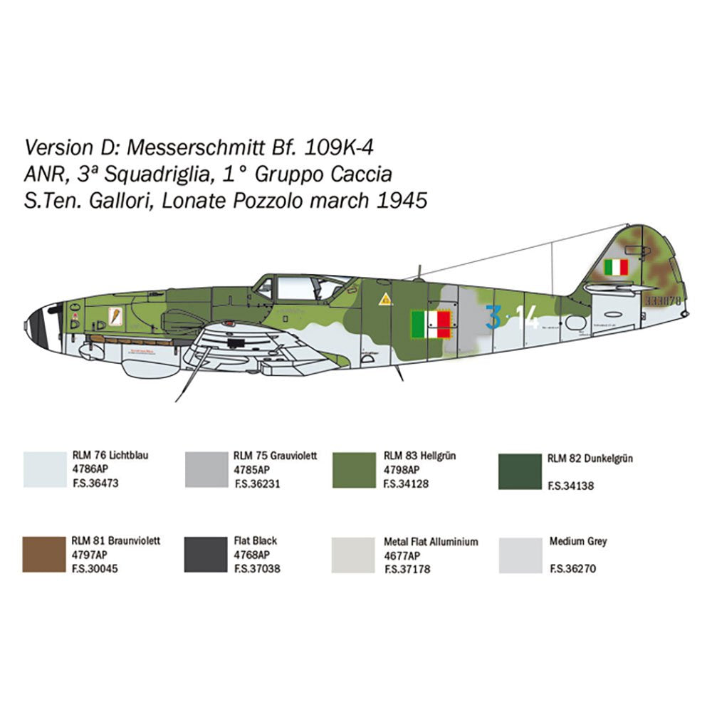 ITALERI 1/48 BF 109 K-4