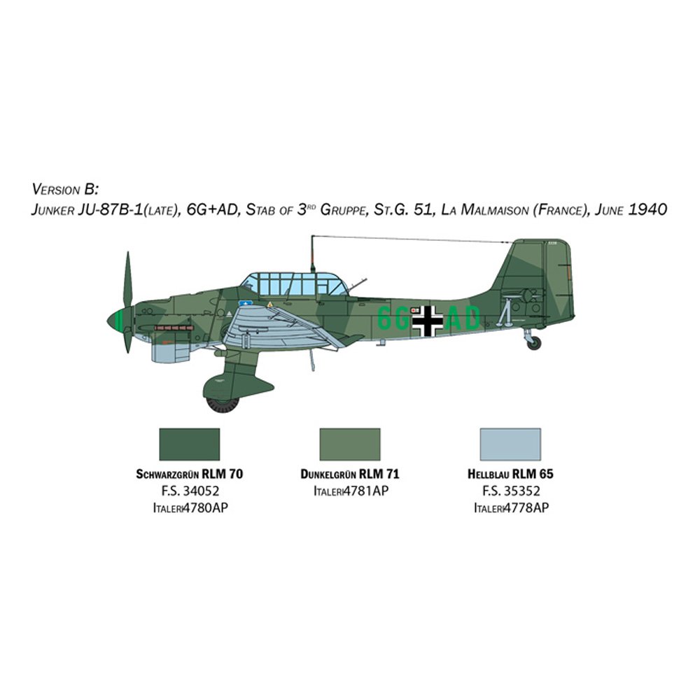 ITALERI 1/48 JUNKERS JU87B STUKA - BATTLE OF BRITAIN