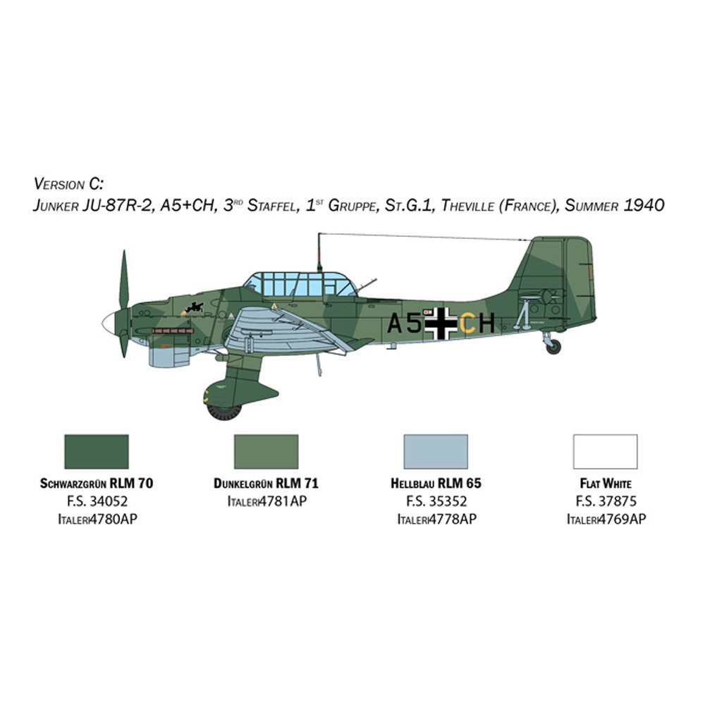 ITALERI 1/48 JUNKERS JU87B STUKA - BATTLE OF BRITAIN