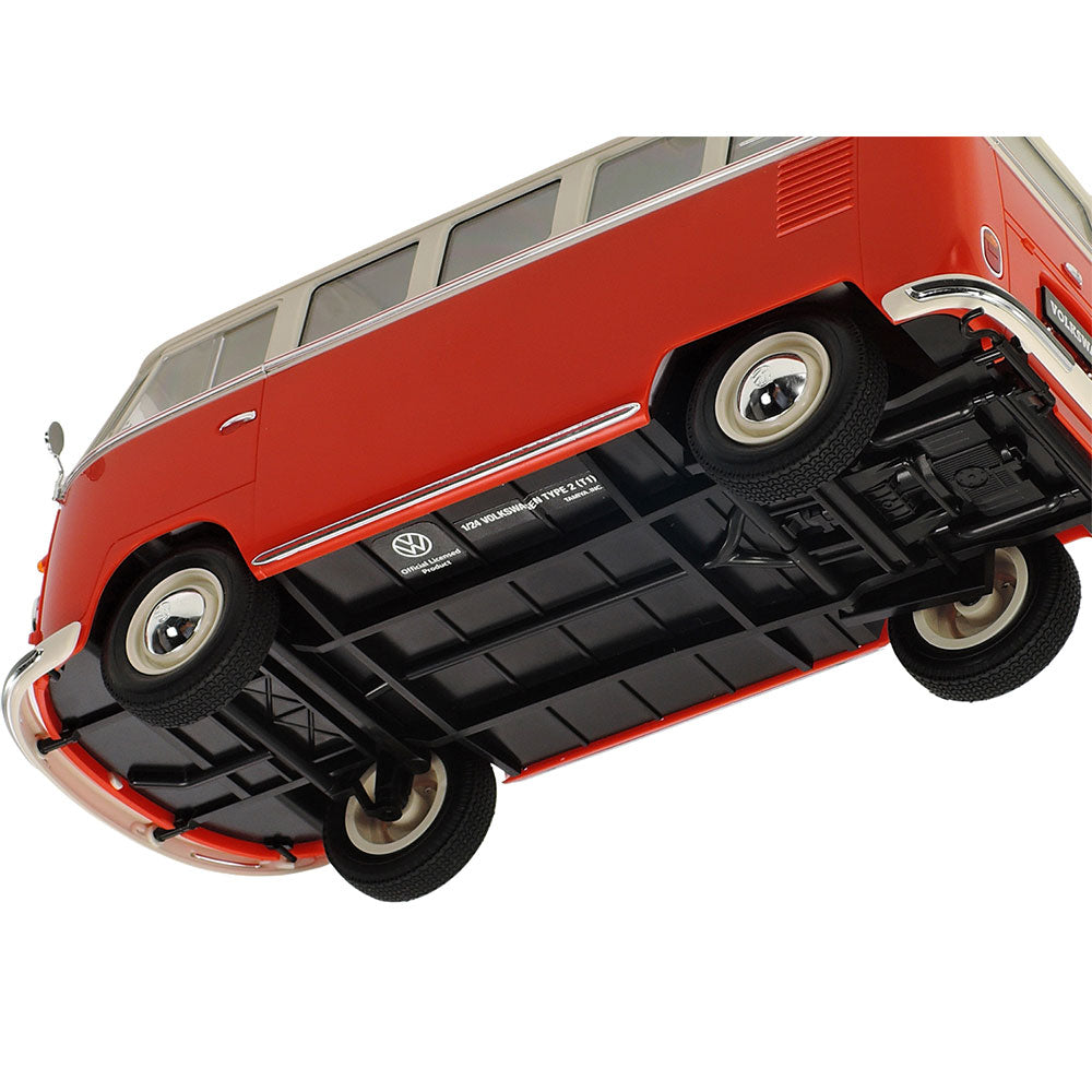TAMIYA 1/24 CLIC LOC VOLKSWAGEN TYPE 2 (T1) - RED/WHITE