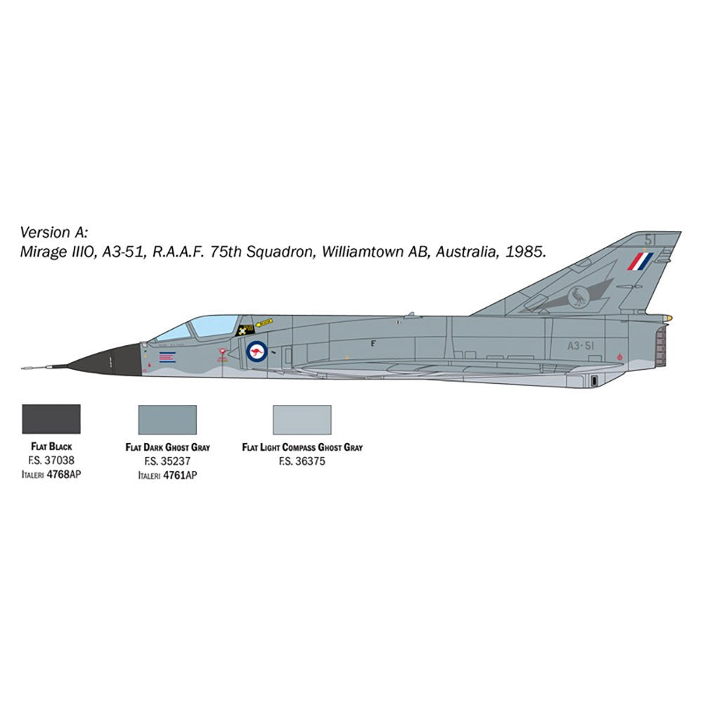 ITALERI 1/48 MIRAGE III E  WITH AUS. DECALS