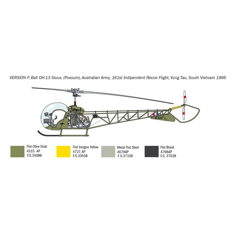 ITALERI 1/48 OH-13 SIOUX COREAN WAR