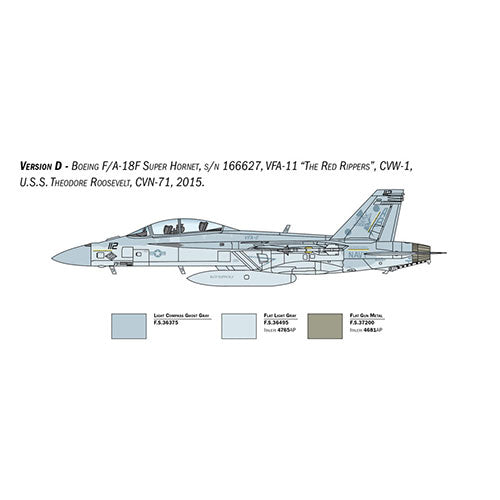 ITALERI 1/48 F/A-18F SUPER HORNET U.S. NAVY "SPECIAL COLORS"