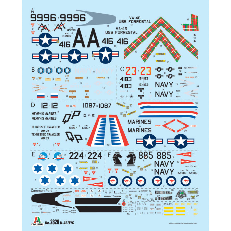 ITALERI 1/48 A-4 E/F/G SKYHAWK  WITH AUS. DECALS