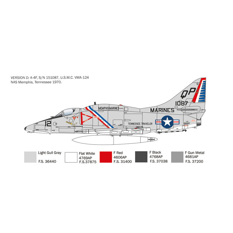 ITALERI 1/48 A-4 E/F/G SKYHAWK  WITH AUS. DECALS