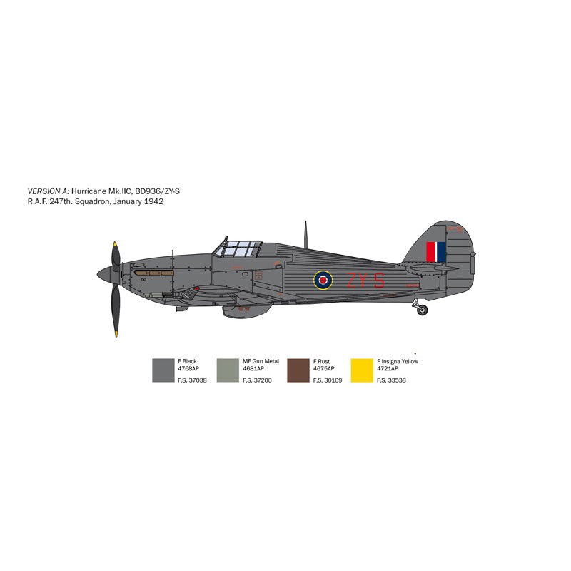 ITALERI 1/48 HURRICANE MK.II C