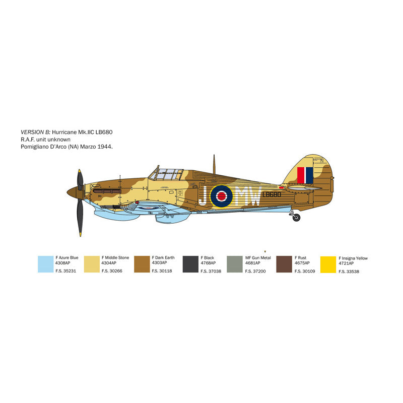 ITALERI 1/48 HURRICANE MK.II C