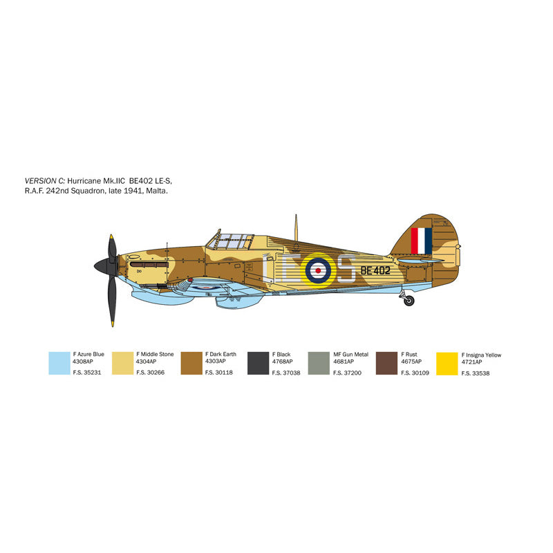 ITALERI 1/48 HURRICANE MK.II C