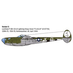 ITALERI 1/48 P-38J LIGHTNING - EUROPEAN THEATRE OPERATIONS