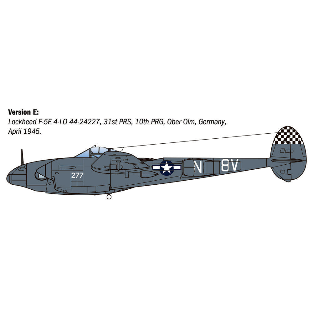 ITALERI 1/48 P-38J LIGHTNING - EUROPEAN THEATRE OPERATIONS