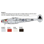 ITALERI 1/48 P-38J LIGHTNING - EUROPEAN THEATRE OPERATIONS