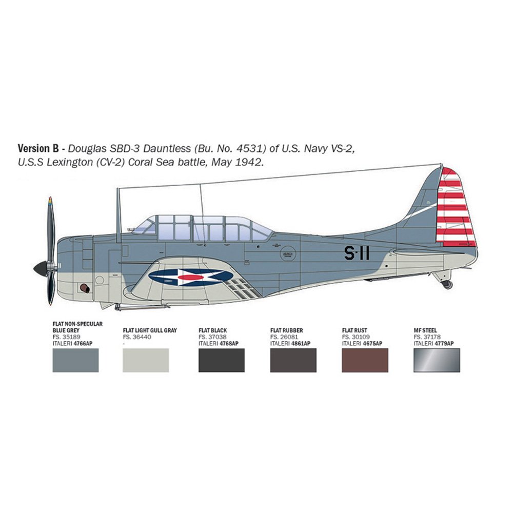 ITALERI 1/48 USN SBD-3 DAUNTLESS