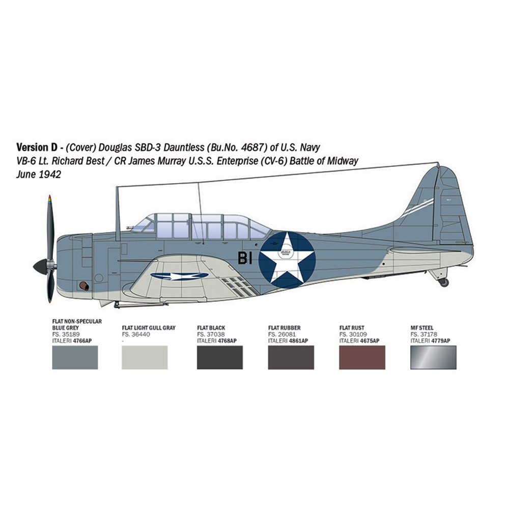 ITALERI 1/48 USN SBD-3 DAUNTLESS