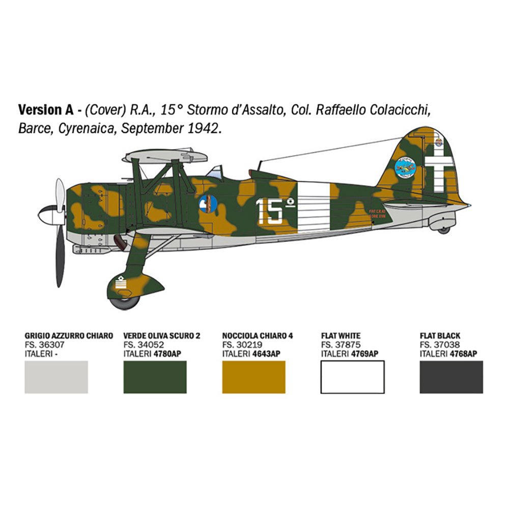 ITALERI 1/48 FIAT CR.42 FALCO ASSAULT/NIGHT FIGHTER