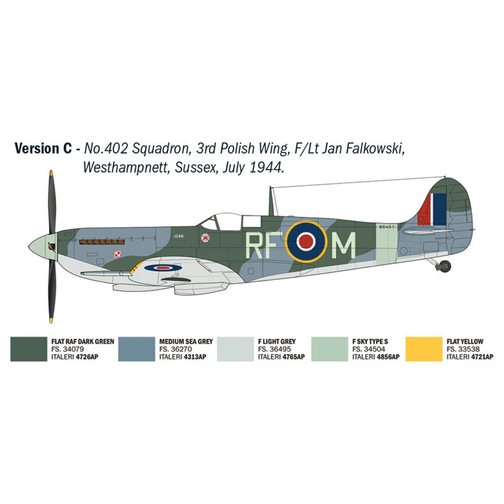 ITALERI 1/48 SPITFIRE MK. IX ACES