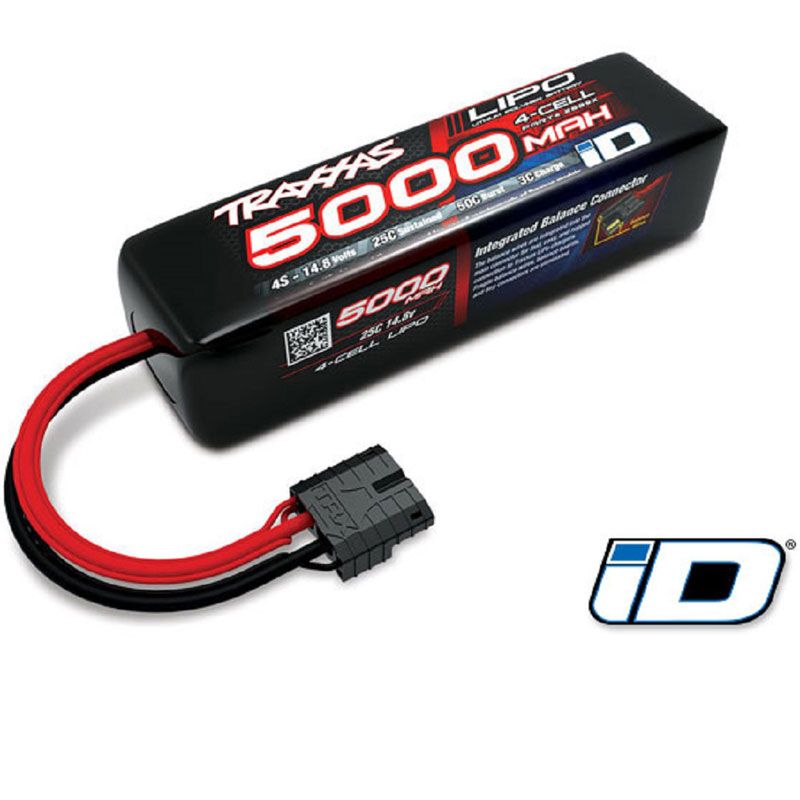TRAXXAS 5000MAH 14.8V 4-CELL 25C LIPO BATTERY