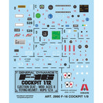 ITALERI 1/12 F-16 COCKPIT