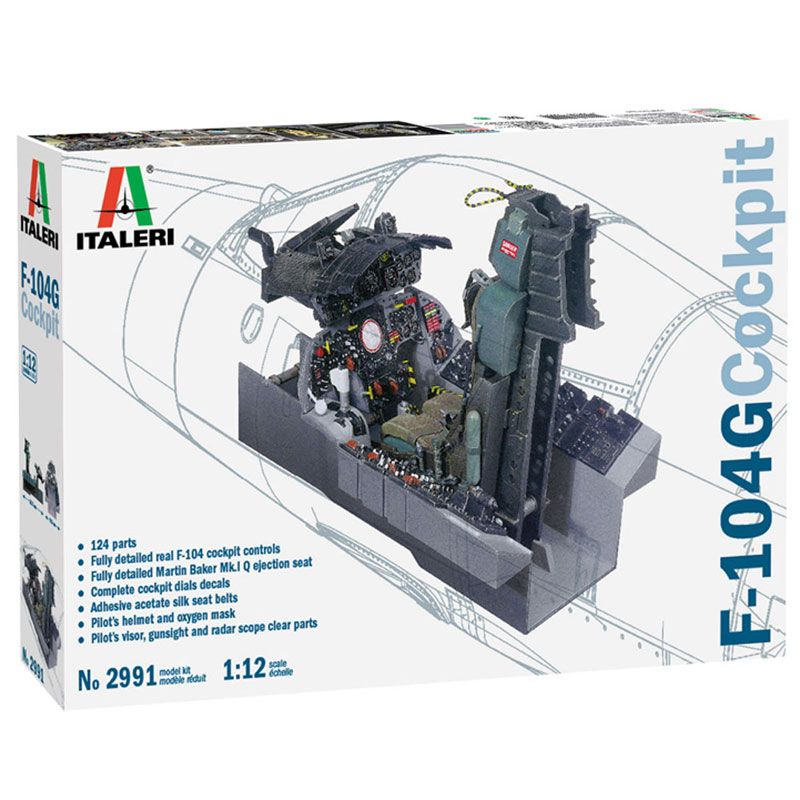 ITALERI 1/12 F-104 G STARFIGHTER COCKPIT