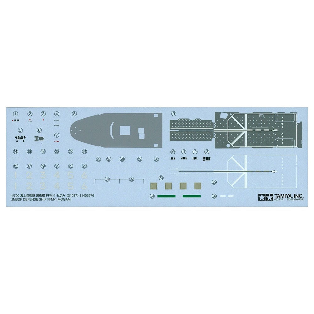 TAMIYA 1/700 JMSDF DEFENSE SHIP FFM-1 MOGAMI