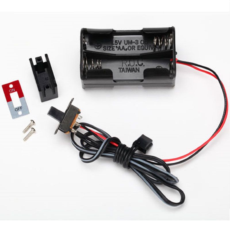 TRAXXAS BATTERY HOLDER 4-CELL /SWITCH BATTERY