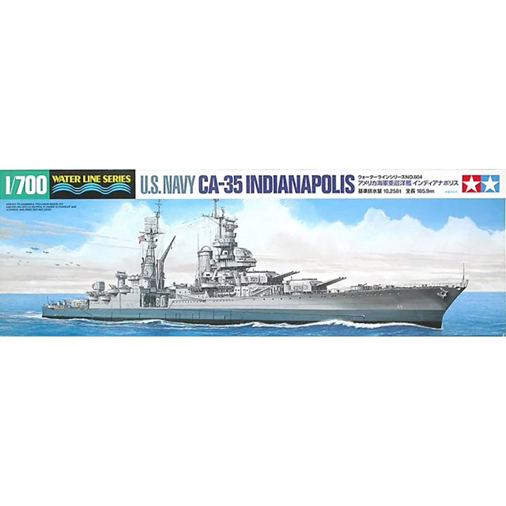 TAMIYA 1/700 U.S. NAVY CA-35 INDIANAPOLIS