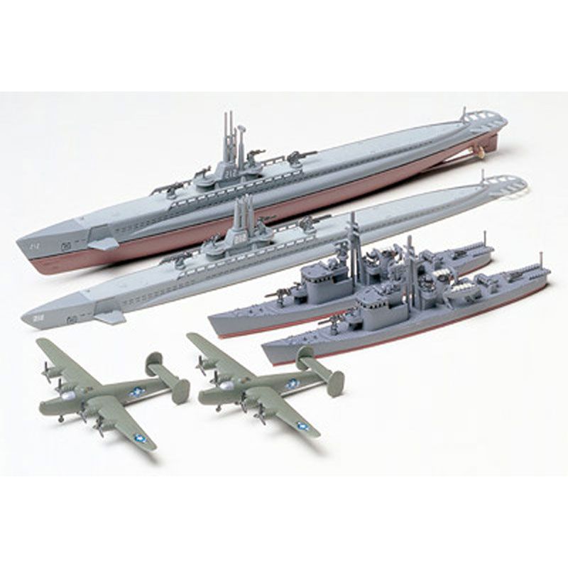 TAMIYA 1/700 U.S. SUBMARINE GATO CLASS AND JAPANESE SUBMARINE CHASER NO.13