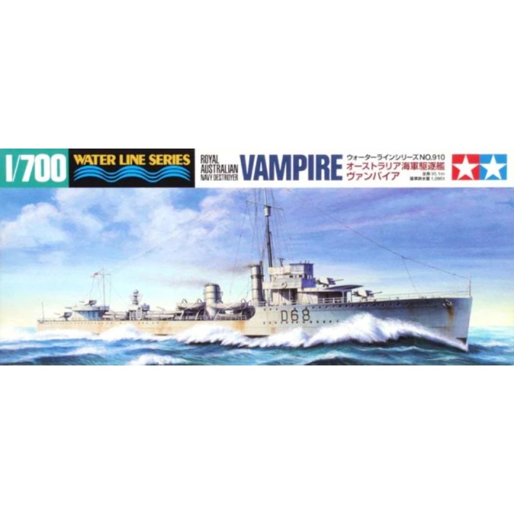 TAMIYA 1/700 ROYAL AUSTRALIAN NAVY DESTROYER VAMPIRE WITH AUS. DECALS