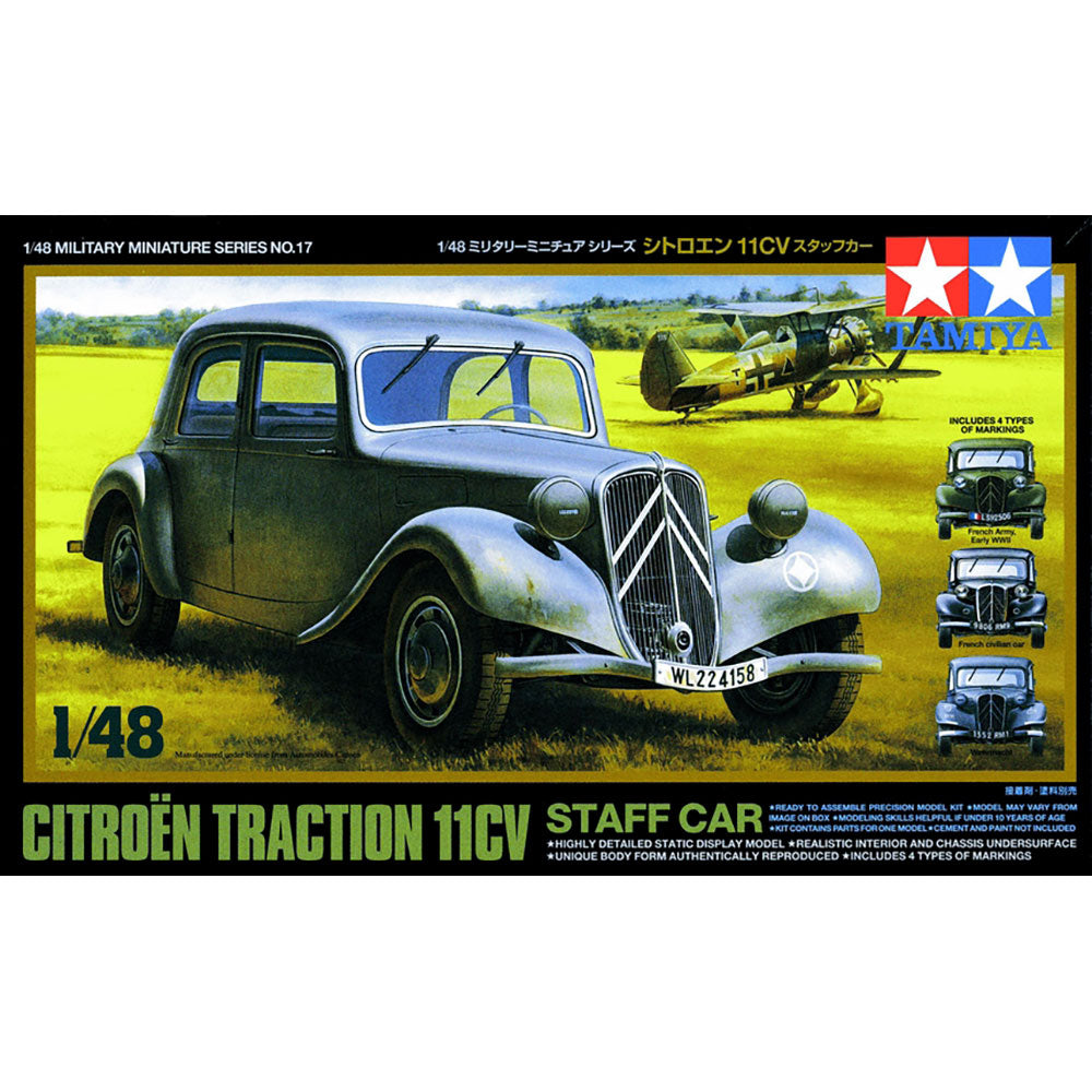 TAMIYA 1/48 CITROEN TRACTION 11CV STAFF CAR
