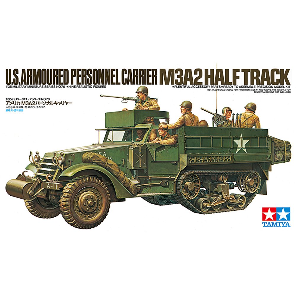 TAMIYA 1/35 M3A2 HALF-TRACK PERSONNEL CARRIER