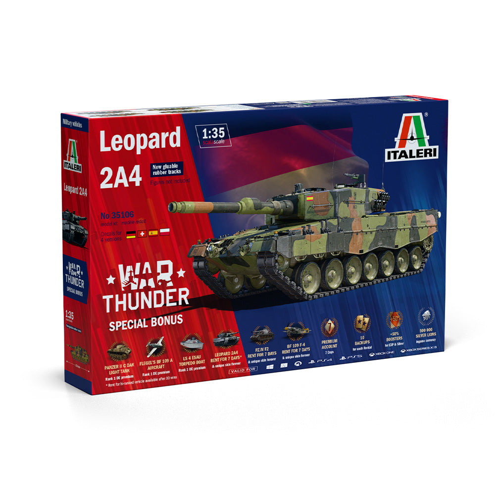 ITALERI 1/35 LEOPARD 2A4 - WAR THUNDER EDITION