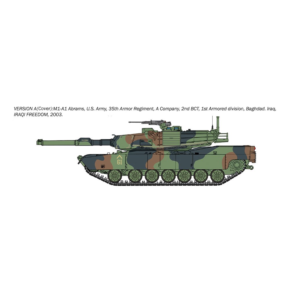 ITALERI 1/35 M1A1 ABRAMS - WAR THUNDER EDITION WITH AUS.DECALS
