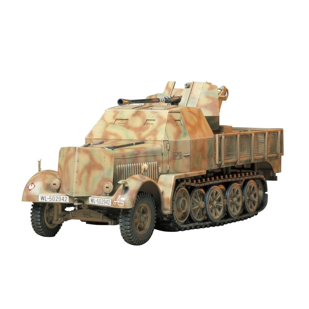 TAMIYA 1/35 GERMAN 8-TON SEMI TRACK 3.7CM FLAK 37 SD.KFZ.7/2