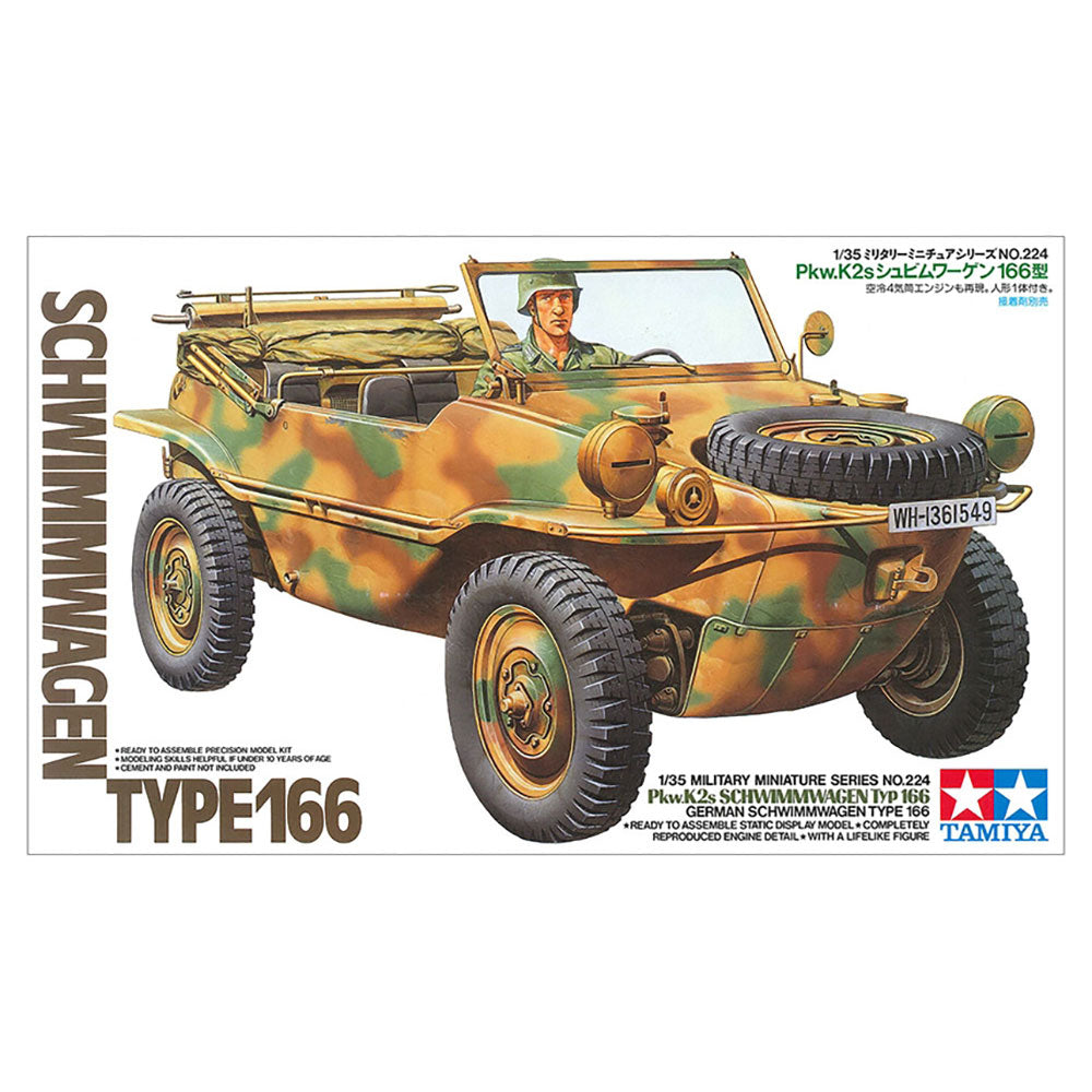 TAMIYA 1/35 GERMAN PKW K2S SCHWIMMWAGEN TYPE 166