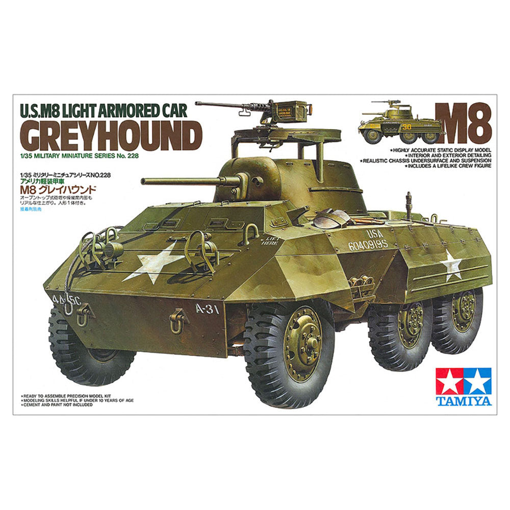 TAMIYA 1/35 U.S. M8 LIGHT ARMORED CAR GREYHOUND